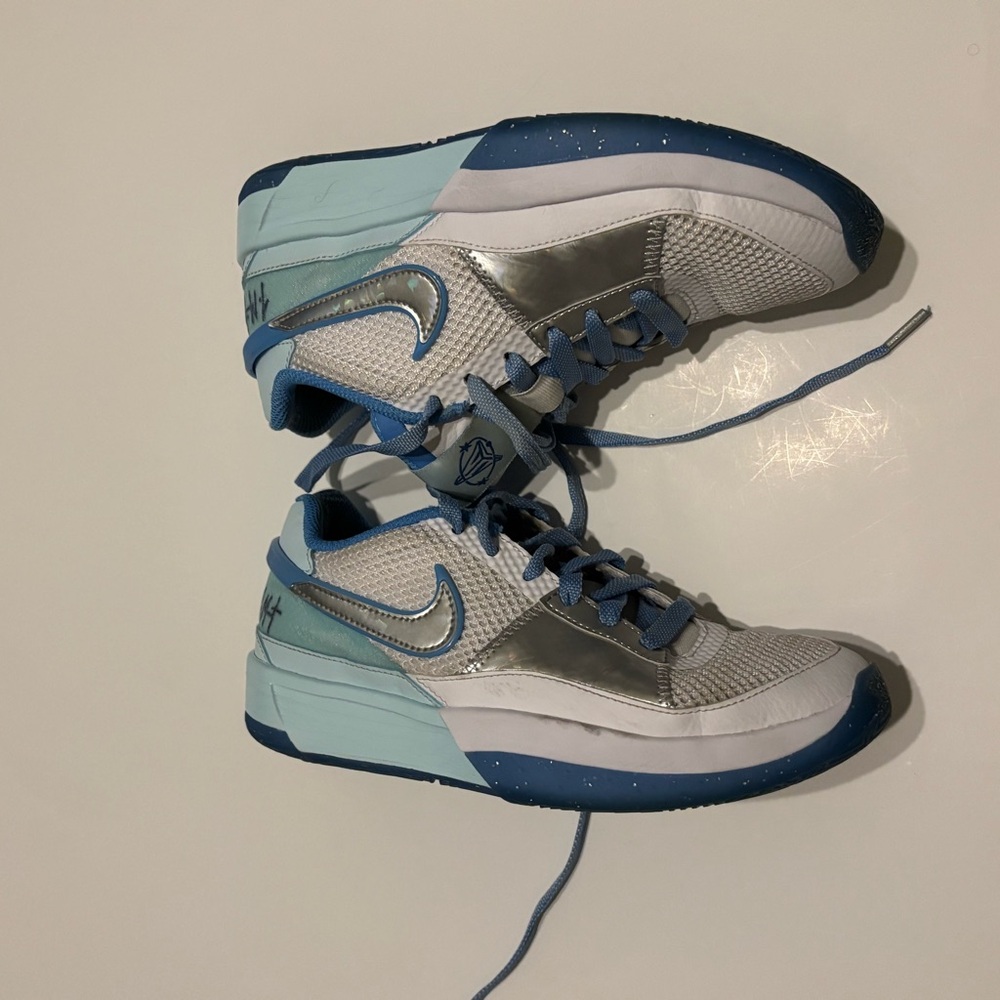 Ja Morant  Boys Basketball Shoes Light Blue Size 5Y